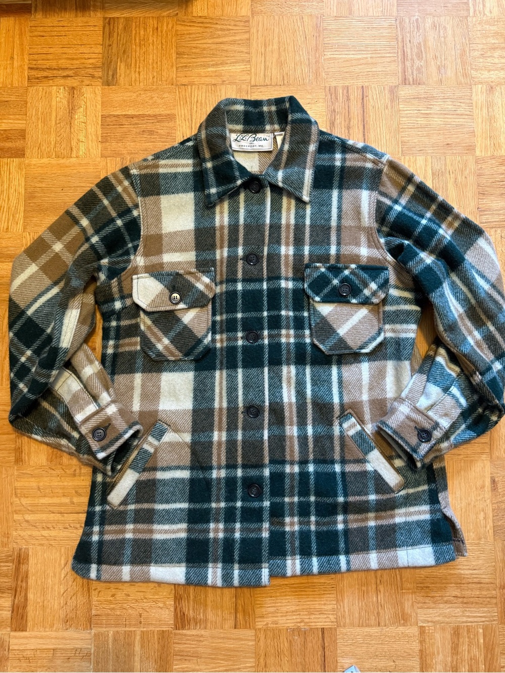 1970’s L.L. Bean Plaid Wool Shirt Jacket